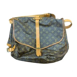 【型崩れ・汚れあり】Louis Vuitton ルイヴィトン ソミュール35 モノグラム