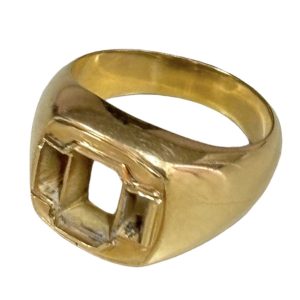 K18 石の外れたリング