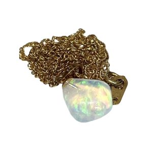 K18 18金 オパール付き ネックレス