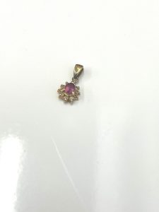 K18　ルビーペンダントトップ