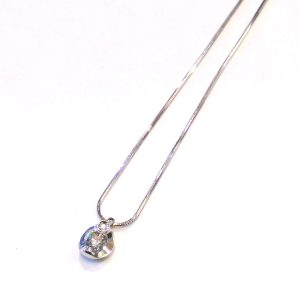 K18WG ダイヤモンドネックレス