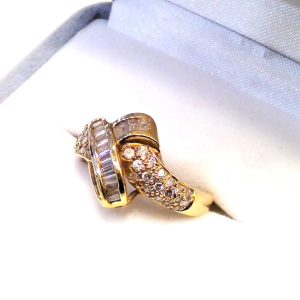 K18 メレダイヤリング