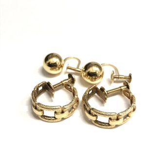 K18　18金　イヤリング