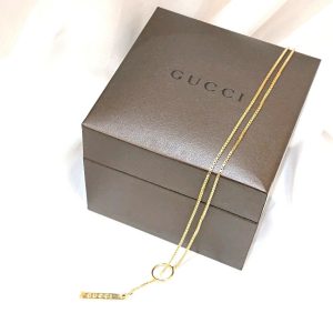 GUCCI グッチ 18金 ラリアットネックレス