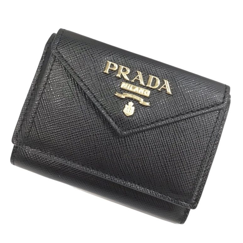 プラダ PRADA サフィアーノ 三つ折り財布