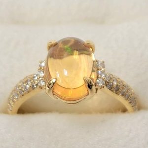 K18 18金 ファイアオパール リング｜前橋市前箱田町