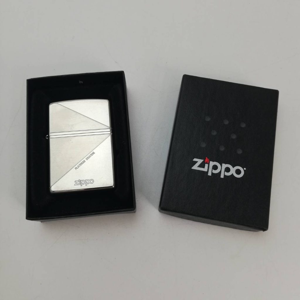 Zippo ジッポー　ライター　プラチナコーティング