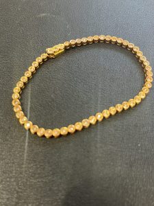 18金テニスブレスレット