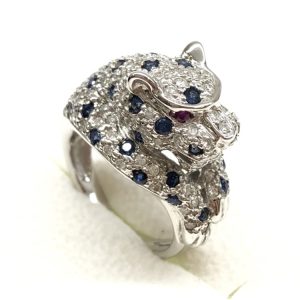 K18WG 18金ホワイトゴールド マルチ リング