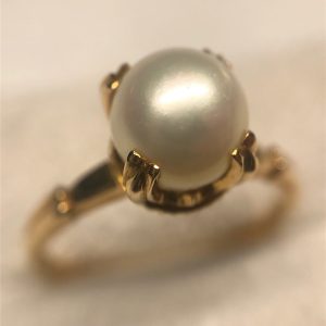 k18 パール付きリング