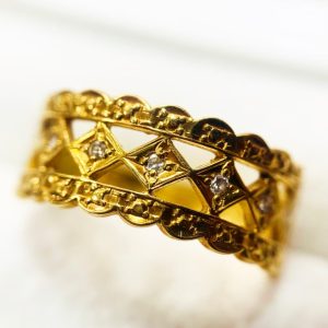 K18 メレダイヤリング