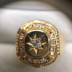 K18 ダイヤモンド付きリング|神奈川県相模原市南区東大沼