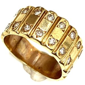 K18 メレダイヤ付きリング