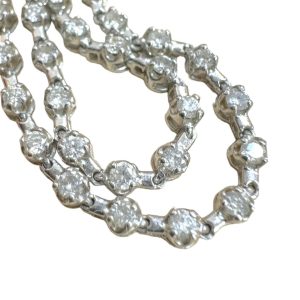 K14WG メレダイヤ2ct ネックレス