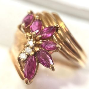 K18 ルビー1.2ct＆メレダイヤ0.18ct リングの買取実績 | 買取専門店 