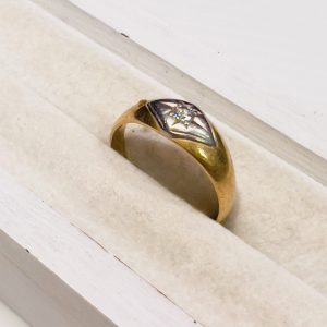 K18 Pm メレダイヤモンド リング 指輪