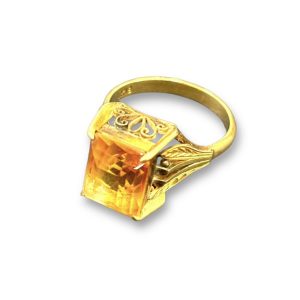 K18 18金 シトリン リング