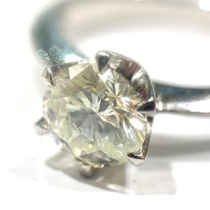 Pt850 リング ダイヤモンド 1.12ct