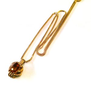 K18 シトリンネックレス