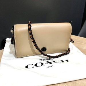 COACH コーチ チェーンショルダー ターンロック バッグ