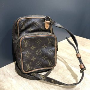 Louis Vuitton ルイヴィトン モノグラム ミニアマゾン 焼け 角スレ べたつき有