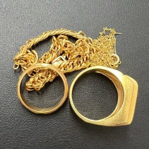 金のリング、ネックレス、ブレス K18アクセサリー