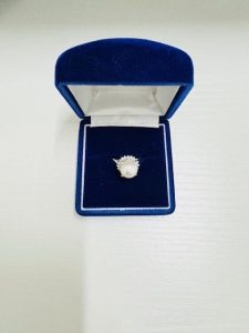 Pt パール付 リング