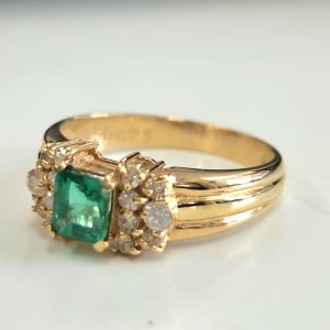 K18 ( 18金 ) エメラルドリング  | 渋川市渋川