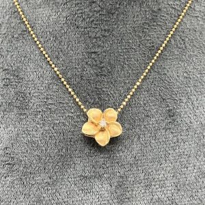 14K 0.03ctダイヤネックレス