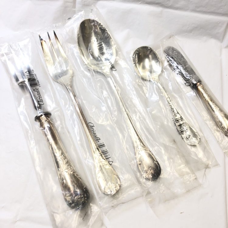 クリストフル 含む 銀製 カトラリー スプーン 銀食器 まとめ セット クリストフル 銀食器の通販