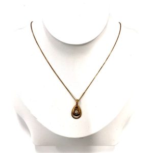 K18 メレダイヤ付きネックレス