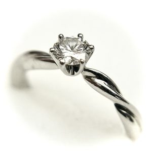 Pt900 プラチナ ダイヤモンド 0.26ct リング