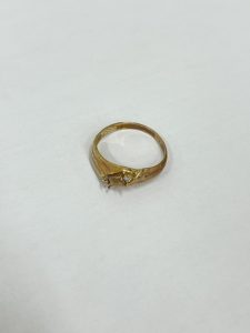 K18 18金 リング 石付 750