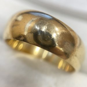 K18 丸甲リング 18金 750