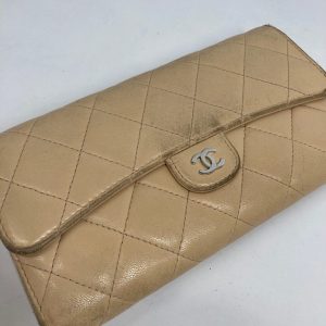 CHANEL シャネル 長財布 ココマークマトラッセ ラムスキンベージュ|神奈川県相模原市南区相模大野