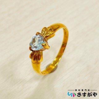 18金 アクアマリン リング 指輪 K18の買取実績 | 買取専門店さすがや 