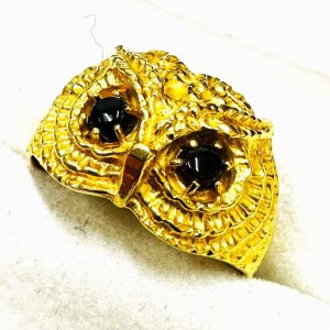 K18 オニキス デザインリング 18金 750