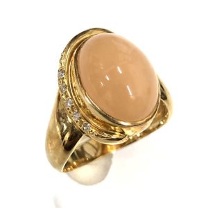 K18 ムーンストーンリング