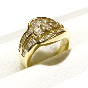 【K18 18金】メレダイヤ リング