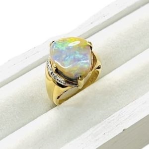 K18  18金 オパール リング