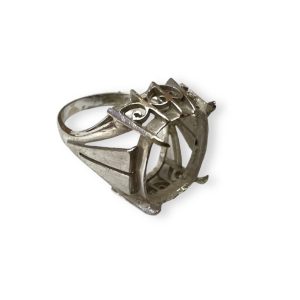 K18WG お石の外れたリング 指輪 ホワイトゴールド　