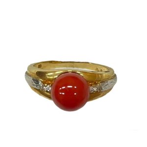 K18＆Pt900 リング