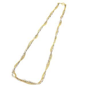 K18 Pt850 ハーフ ネックレス