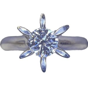 【ダイヤモンドリング】Pt900 天然ダイヤモンド 鑑定書無し