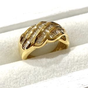 【K18メレダイヤ】18金ダイヤモンド リング