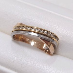 K18 Pt900 コンビリング