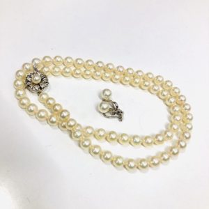 パールネックレス&パールイヤリング