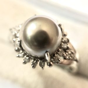 Pt900 プラチナ900 パール リング