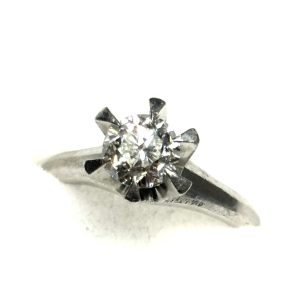 Pt900 プラチナ 1.01ct ダイヤ付き リング