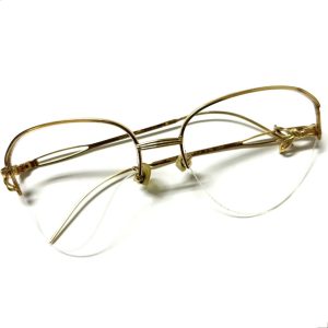 K18 750 18金 金縁メガネ
